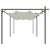 Produktbild 4 för Pergola med infällbart tak gräddvit 589x292x230 cm