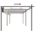 Produktbild 6 för Pergola med infällbart tak gräddvit 589x292x230 cm