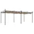 Produktbild 2 för Pergola med infällbart tak taupe 589x292x230 cm