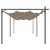 Produktbild 4 för Pergola med infällbart tak taupe 589x292x230 cm