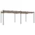 Produktbild 5 för Pergola med infällbart tak taupe 589x292x230 cm
