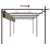 Produktbild 6 för Pergola med infällbart tak taupe 589x292x230 cm