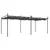 Produktbild 2 för Pergola med infällbart tak antracit 589x292x230 cm
