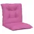 Produktbild 5 för Stolsdynor 6 st rosa 100x50x7 cm tyg