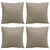 Produktbild 4 för Soffkuddar 4 st taupe 50x50 cm tyg