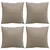 Produktbild 4 för Soffkuddar 4 st taupe 60x60 cm tyg