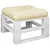Produktbild 3 för Palldyna gräddvit 60x60x12 cm tyg