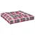 Produktbild 2 för Palldyna rödrutig 70x70x12 cm tyg