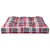 Produktbild 4 för Palldyna rödrutig 70x70x12 cm tyg