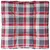 Produktbild 6 för Palldyna rödrutig 70x70x12 cm tyg