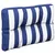 Produktbild 4 för Palldyna blå&vit randig 60x40x12 cm tyg