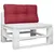 Produktbild 3 för Palldyna vinröd 70x40x12 cm tyg