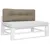 Produktbild 3 för Palldyna taupe 120x40x12 cm tyg
