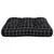 Produktbild 4 för Dyna för pallsoffa svart rutmönster 60x61,5x10 cm Oxford-tyg