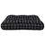 Produktbild 5 för Dyna för pallsoffa svart rutmönster 60x61,5x10 cm Oxford-tyg