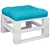 Produktbild 3 för Dyna för pallsoffa turkos 60x61,5x10 cm Oxford-tyg