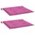 Produktbild 3 för Stolsdynor 2 st rosa 40x40x3 cm tyg