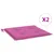 Produktbild 2 för Stolsdynor 2 st rosa 50x50x3 cm tyg