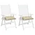 Produktbild 4 för Stolsdynor 2 st beige 40x40x7 cm oxfordtyg