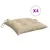 Produktbild 2 för Stolsdynor 4 st beige 40x40x7 cm oxfordtyg