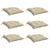 Produktbild 3 för Stolsdynor 6 st beige 40x40x7 cm oxfordtyg