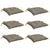 Produktbild 3 för Stolsdynor 6 st taupe 40x40x7 cm oxfordtyg
