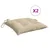Produktbild 2 för Palldynor 2 st beige 50x50x7 cm oxfordtyg