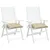 Produktbild 4 för Palldynor 2 st beige 50x50x7 cm oxfordtyg