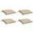 Produktbild 4 för Palldynor 4 st beige 50x50x7 cm oxfordtyg