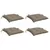 Produktbild 3 för Palldynor 4 st taupe 50x50x7 cm oxfordtyg