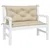 Produktbild 3 för Bänkdynor för trädgården 2st beige 100x50x7cm oxfordtyg