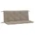 Produktbild 2 för Bänkdynor för trädgården 2st Taupe 120x50x7cm oxfordtyg