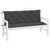 Produktbild 4 för Bänkdynor för trädgården 2st antracit 150x50x7cm oxfordtyg