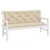 Produktbild 4 för Bänkdynor för trädgården 2st beige 150x50x7cm oxfordtyg