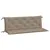 Produktbild 2 för Bänkdynor för trädgården 2st Taupe 150x50x7cm oxfordtyg