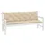 Produktbild 4 för Bänkdynor för trädgården 2st beige 180x50x7cm oxfordtyg