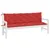 Produktbild 4 för Bänkdynor för trädgården 2st röd 180x50x7cm oxfordtyg