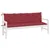 Produktbild 4 för Bänkdynor för trädgården 2st vinröd 180x50x7cm oxfordtyg