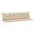 Produktbild 2 för Bänkdynor för trädgården 2st beige 200x50x7cm oxfordtyg
