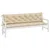 Produktbild 3 för Bänkdynor för trädgården 2st beige 200x50x7cm oxfordtyg