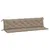Produktbild 2 för Bänkdynor för trädgården 2st taupe 200x50x7cm oxfordtyg