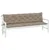 Produktbild 3 för Bänkdynor för trädgården 2st taupe 200x50x7cm oxfordtyg