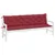 Produktbild 3 för Bänkdynor för trädgården 2st vinröd 200x50x7cm oxfordtyg