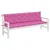 Produktbild 4 för Bänkdynor 2 st rosa 200x50x7 cm tyg