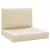 Produktbild 2 för Palldynor 2 st beige oxfordtyg