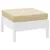 Produktbild 3 för Palldyna beige 60x60x8 cm oxfordtyg