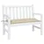 Produktbild 3 för Bänkdyna för trädgården beige 110x50x7 cm oxfordtyg