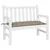 Produktbild 3 för Bänkdyna för trädgården taupe 110x50x7 cm oxfordtyg