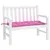 Produktbild 3 för Bänkdyna rosa 110x50x7 cm tyg