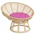 Produktbild 3 för Rund dyna rosa Ø 60 x11 cm oxfordtyg